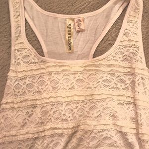 White Lace Tank Top